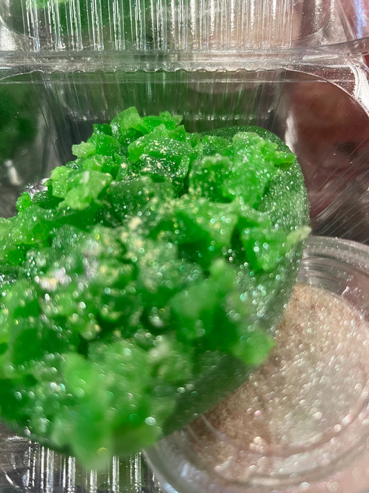 Crystal Candy- Pina Colada with cherry sour powder